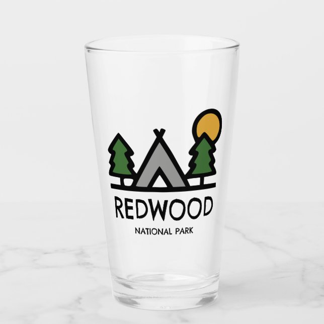 Verre Le parc national de Redwood (Devant)
