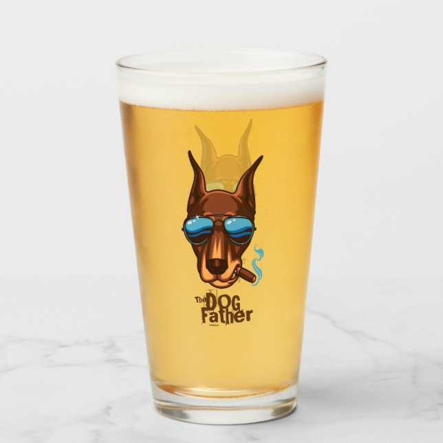Verre Le père du chien (Devant (rempli))