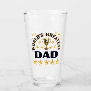 Verre Le plus grand trophée papa du monde Stars Beer Pin