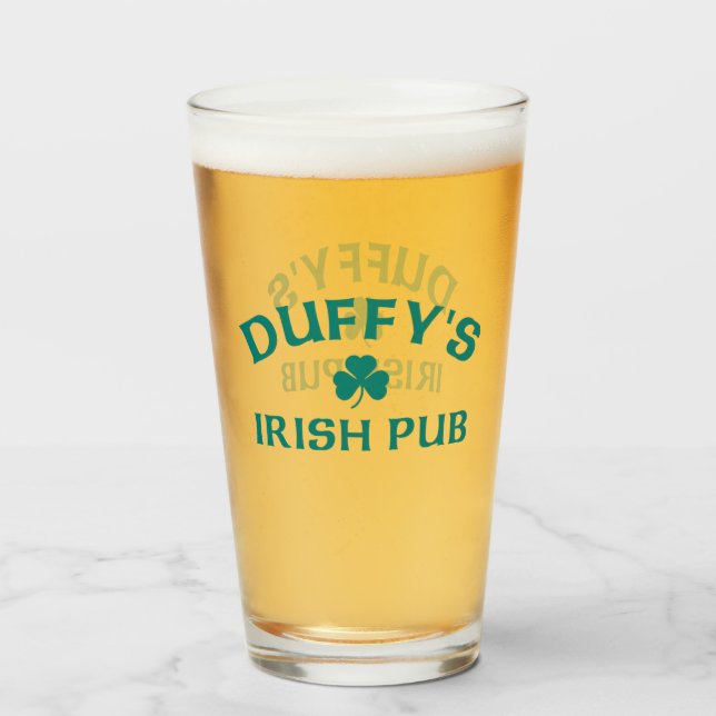 Verre Le pub irlandais de Duffy (Devant (rempli))