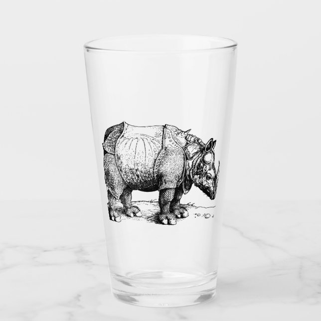 Verre Le rhinocéros (Devant)