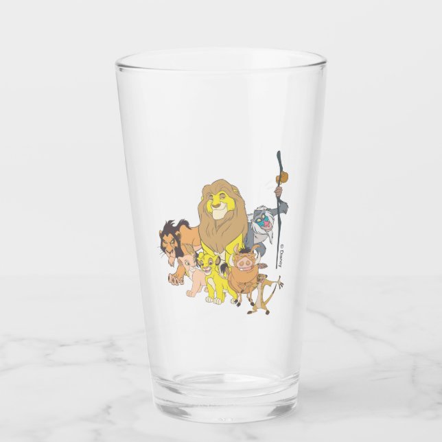 Verre Le Roi Lion| Titre et caractères (Devant)