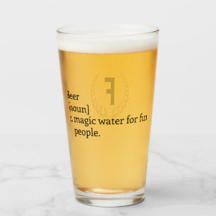 Verre "Le sens de la bière" Monogramme