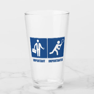 Verre Le Travail Est Important, La Crosse Est Importante