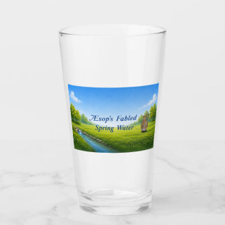 Verre L'eau de source fabuleuse d'Ésope