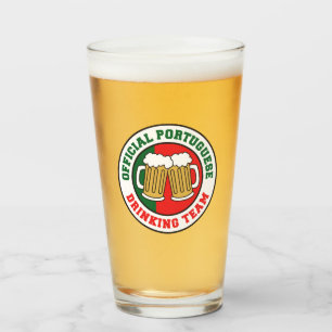 Verre L'équipe portugaise de la boisson officielle Drap
