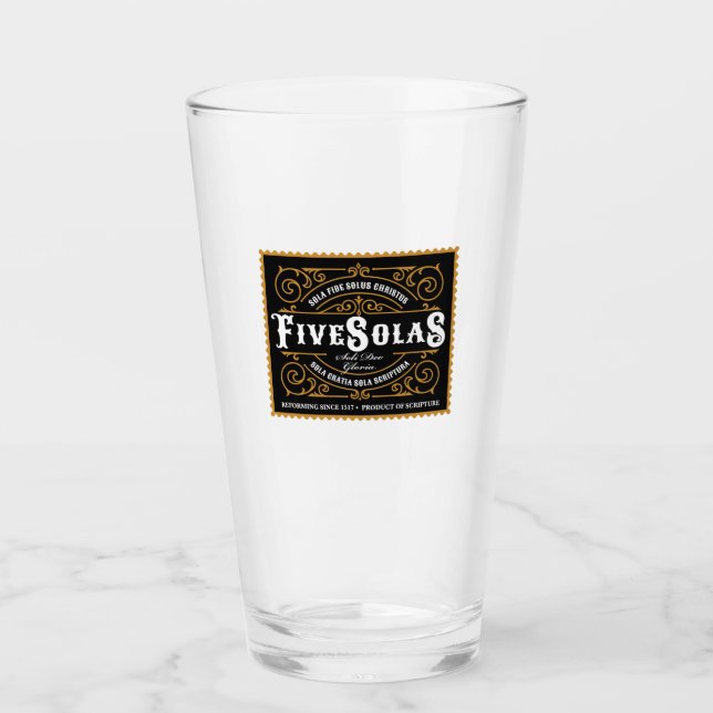 Verre Les cinq solas (Devant)