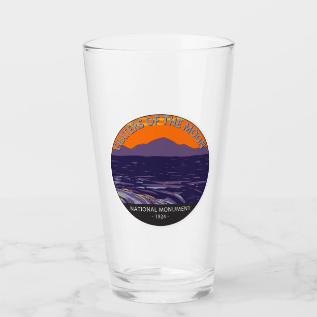 Verre Les cratères du Monument National de la Lune Idaho (Devant)