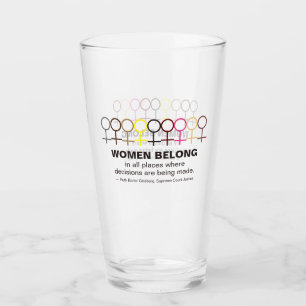 Verre Les femmes au sein de la justice Ruth Bader Ginsbu