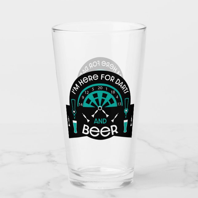 Verre Les fléchettes de pub classiques (Devant)