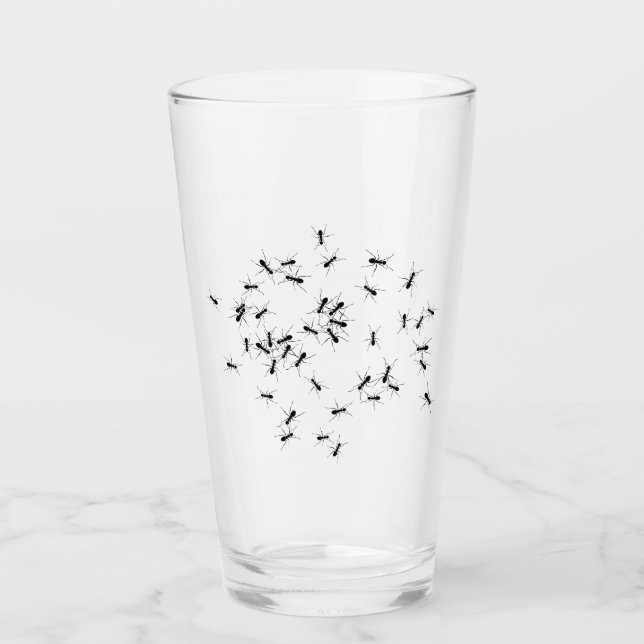 Verre Les fourmis partout (Devant)