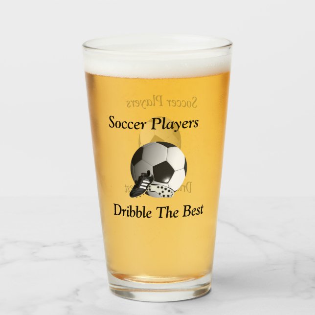Verre Les Joueurs De Football Chauffent Le Meilleur, (Dos (rempli))