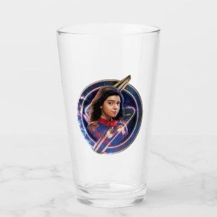 Verre Les merveilles Mme Marvel Insigne Cercle