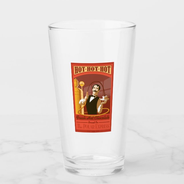 Verre L'Express polaire | Chocolat chaud Vintage Art (Devant)