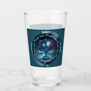 Verre Libra Zodiac bière personnalisable
