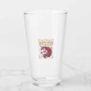 Verre Licorne en fleurs design élégant Zazzle_1