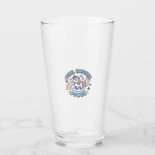 Verre Licorne Pixel Licorne Puissance Conception Graphiq