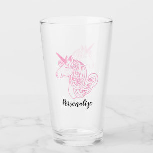 Verre Licorne rose