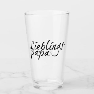 Verre Lieblingspapa - schwarzer Schriftzug 00001