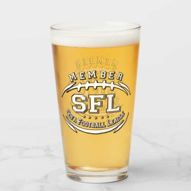 Verre Ligue de football de canapé (Devant (rempli))
