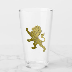 Verre Lion Royal Doré