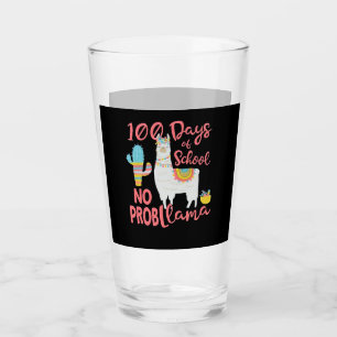 Verre Llama Gift 100 Jours D'École Pas De Prob Llama