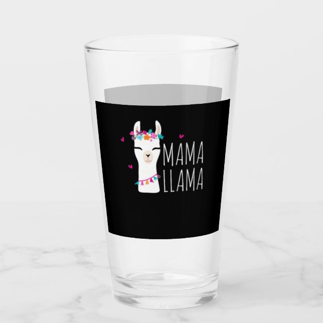 Verre Llama Gift| Mama Llama (Devant)
