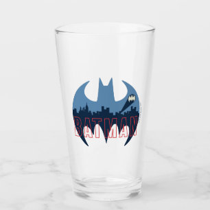 Verre Logo de chauve-souris avec signal Gotham & Bat