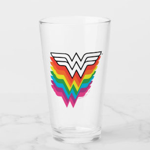 Verre Logo de Wonder Woman Layers Rainbow