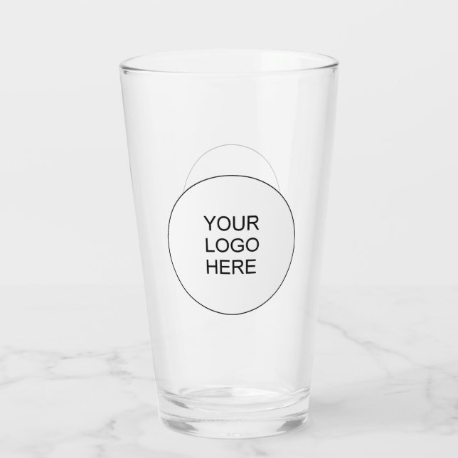 Verre Logo Entreprise Texte Employé Promotionnel Bière 1 (Dos)