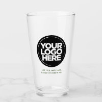 Logo et lunettes de bière personnalisées en vert f