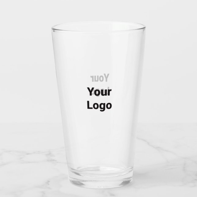 Verre Logo personnalisé simple et élégant ici société cl (Dos)