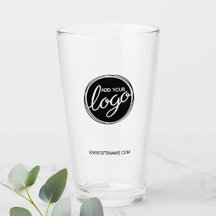Verre Logo professionnel personnalisé avec texte person