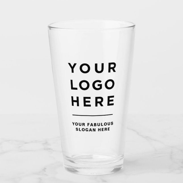 Verre Logo professionnel simple Slogan Entreprise (Devant)