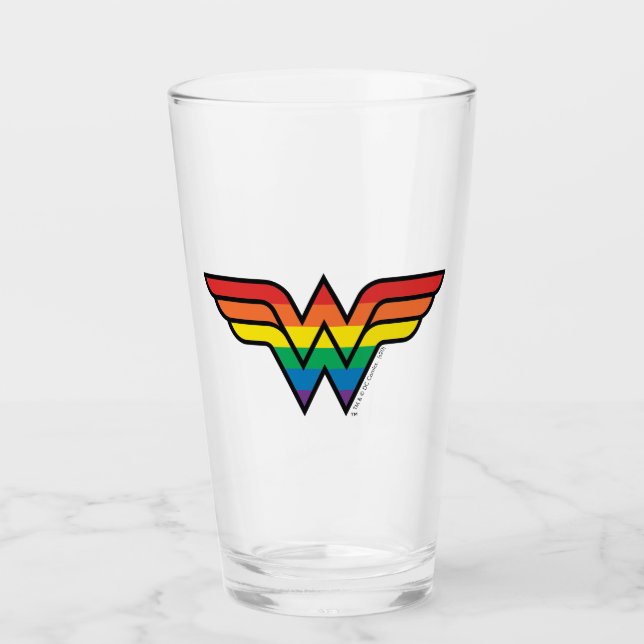 Verre Logo Rainbow Wonder Woman (Devant)