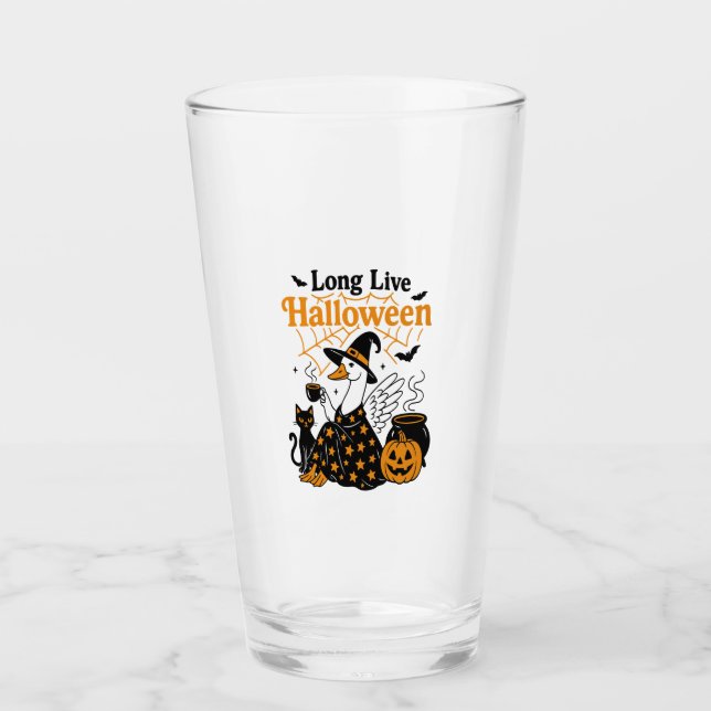 Verre Long Live Halloween Goose Witch (Devant)