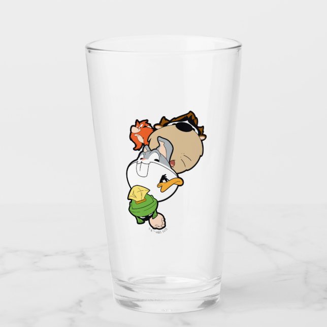 Verre LOONEY TUNES™ Têtes massives stylisées (Devant)