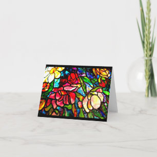 Verre-Louis Carte pour notes-Souillé Tiffany 15