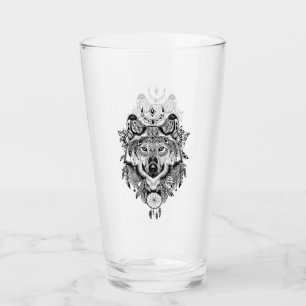 Verre Loup tribal indien