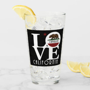 Verre LOVE Cambria Californie
