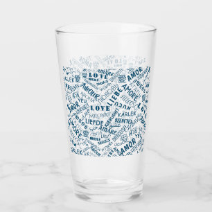 Verre LOVE - Multi Language - Personnalisable Internatio