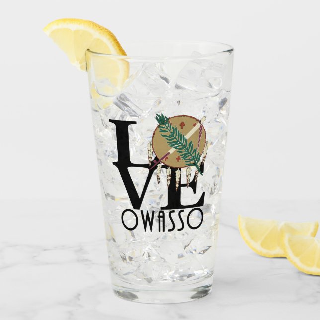 Verre LOVE Owasso Oklahoma (Devant glace)