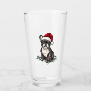 Verre Lumières de Noël Bouledogue Français Cadeaux Chien