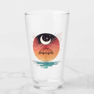 Verre Lune et étoiles céleste de Boho
