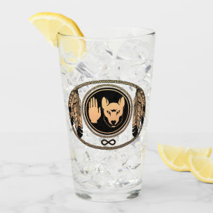 Verre Lunettes d'art pour loup tribal Metis Drapeau Vête