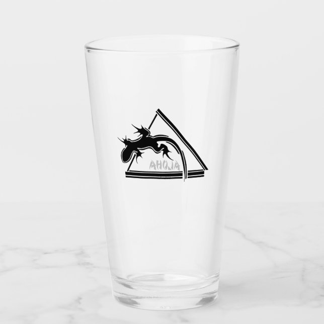 Verre Lunettes de boisson gecko hawaïennes (Devant)