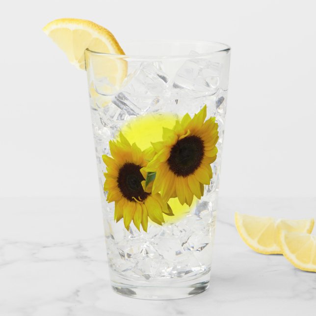 Verre Lunettes de tournesol Cadeaux de tournesol personn (Devant glace)