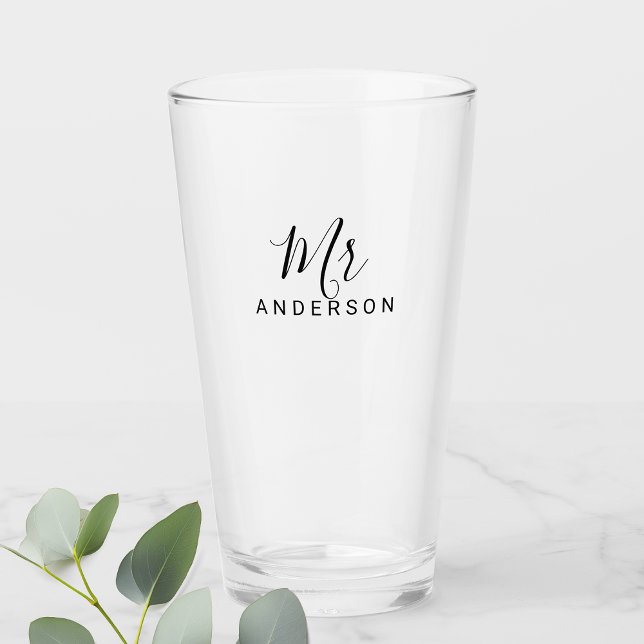 Verre M. et Mme. | Script moderne personnalisé (Créateur téléchargé)