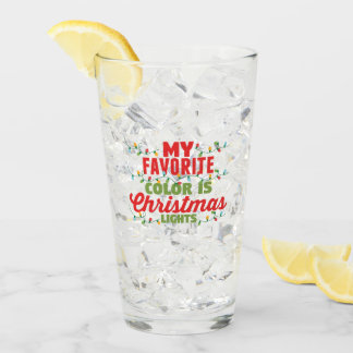 Verre Ma Couleur Préférée Est Les Lumières De Noël