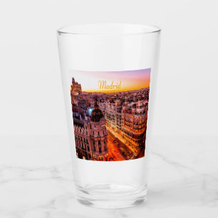 Verre Madrid Espagne Capitol City Skyline